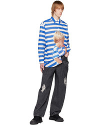 JW Anderson Blue White Boy With Apple Shirt