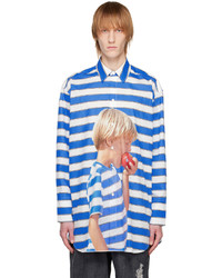 JW Anderson Blue White Boy With Apple Shirt