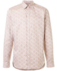 Gieves & Hawkes Crown Print Long Sleeved Shirt