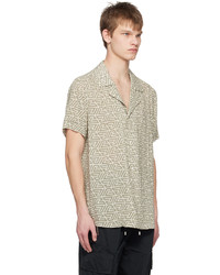 Balmain Khaki Printed Shirt