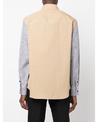 Versace Stripe Print Sleeve Shirt