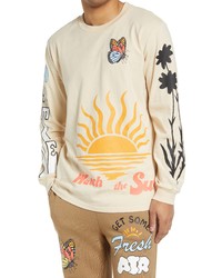 CONEY ISLAND PICNIC Fresh Air Long Sleeve Cotton Graphic Tee In At Nordstrom