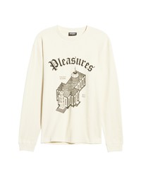 Pleasures Glory Thermal Knit Long Sleeve Cotton Graphic Tee