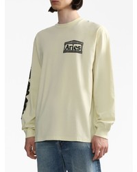 Aries Graphic Print Long Sleeve T Shirt