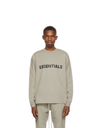 Essentials Khaki Long Sleeve T Shirt