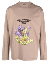 Jacquemus Octopizza Graphic Print Long Sleeved T Shirt