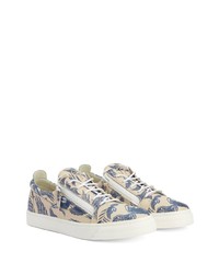 Giuseppe Zanotti Abstract Print Low Top Sneakers