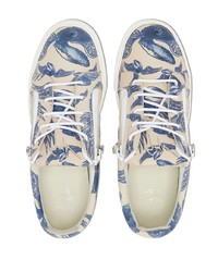 Giuseppe Zanotti Abstract Print Low Top Sneakers