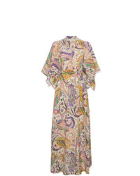 Etro Floral Printed Silk Maxi Dress