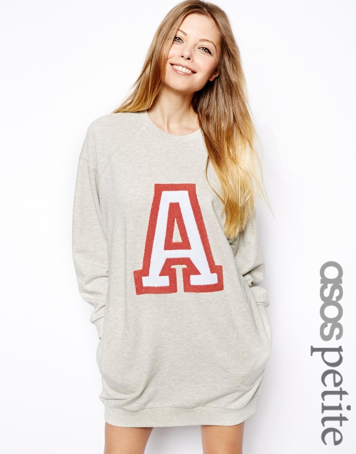 Petite cheap oversized sweatshirt