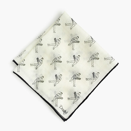 Drake's Plane Print Pocket Square