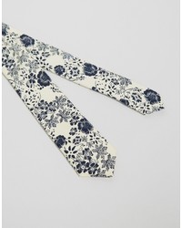 Asos Floral Tie And Pocket Square Set