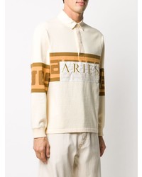 Aries Meandros Cotton Polo Shirt