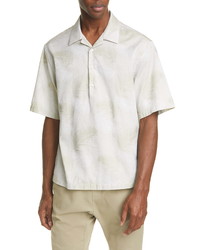 Barena Venezia Camica Mola Tropical Short Sleeve Popover Shirt