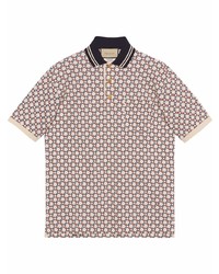 Gucci Geometric G Short Sleeve Polo Shirt