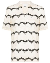 Andersson Bell Geometric Knitted Polo Shirt