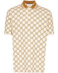 Gucci Gg Supreme Embroidered Polo Shirt