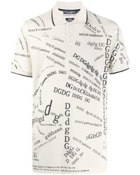 Dolce & Gabbana Logo Print Polo Shirt