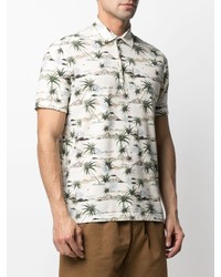 Altea Palm Print Polo Shirt