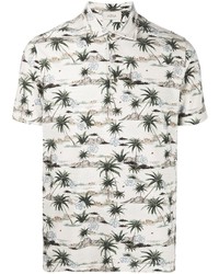 Altea Palm Print Polo Shirt