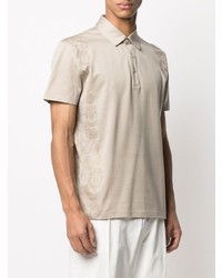 Billionaire Patterned Short Sleeve Polo Shirt