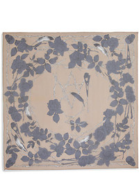 Alexander McQueen Nest Of Roses Silk Modal Scarf