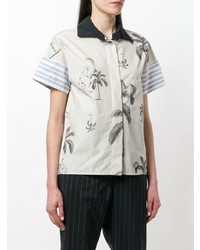 Odeeh Palm Print Board Shirt