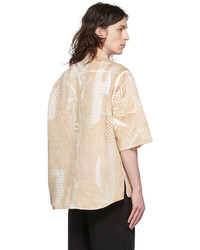 Ermenegildo Zegna Couture Beige Cotton Shirt