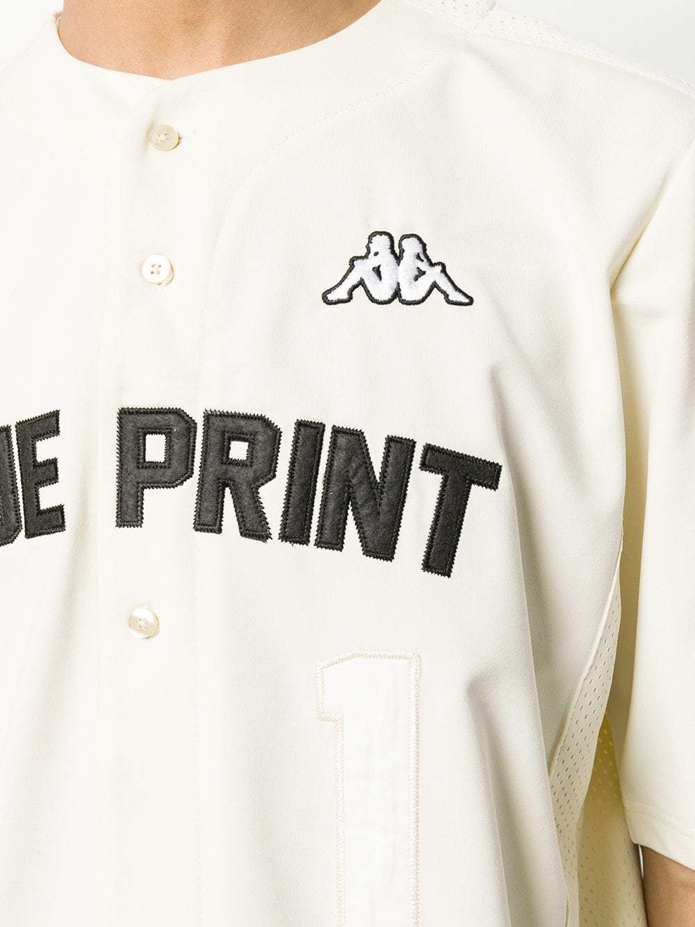 Capilla Mentor melón Kappa Kontroll Blueprint Baseball Shirt, $65 | farfetch.com | Lookastic
