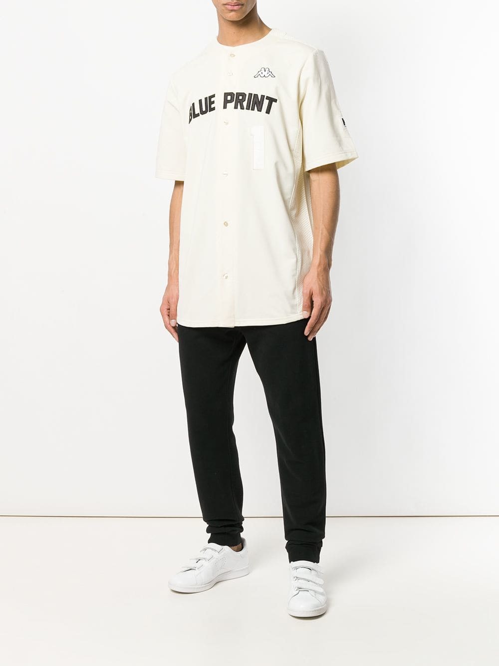 Capilla Mentor melón Kappa Kontroll Blueprint Baseball Shirt, $65 | farfetch.com | Lookastic
