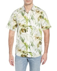 Tommy Bahama Dont Leaf Me Now Regular Fit Tropical Print Sport Shirt