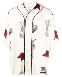 Buscemi Floral Print Short Sleeved Shirt
