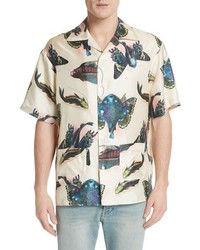 Gucci Flying Fish Silk Bowling Shirt