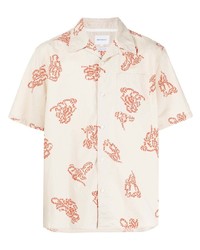 Norse Projects Graphic Print Cotton Shirt