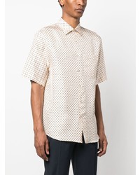Lanvin Motif Print Short Sleeve Shirt