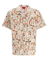 Hugo Mushroom Print Cotton Shirt