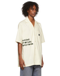 Acne Studios Off White Appliqu Shirt