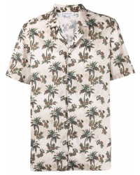 Manuel Ritz Pineapple Print Short Sleeve Shirt