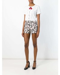 Giamba Cherry Brocade Shorts