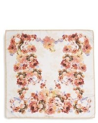 Blumarine Floral Print Silk Scarf