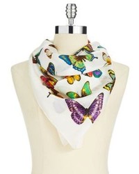 Echo Butterfly Print Square Scarf