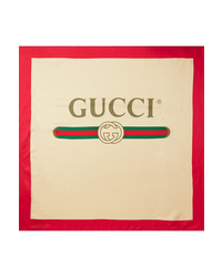Gucci Printed Silk Twill Scarf
