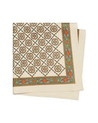 Tory Burch T Monogram Square Scarf In Cream At Nordstrom