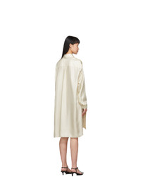 Lanvin Off White Babar Edition Silk Shirt Dress
