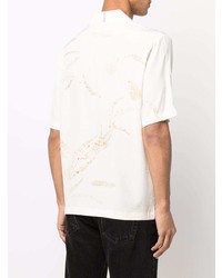 McQ Leaf Print Silk Shirt