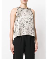 Forte Forte Floral Jacquard Shell Top