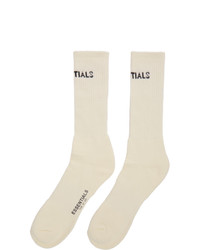 Essentials Off White Cotton Socks