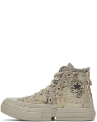 Feng Chen Wang Green Grey Converse Edition 2 In 1 Chuck 70 Hi Sneakers