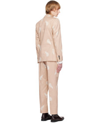 Dries Van Noten Pink Leaf Suit