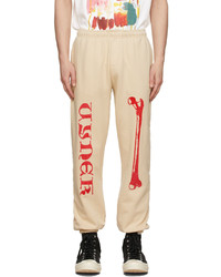Vyner Articles Beige Calico Red Bone Lounge Pants